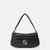 Sac à bandoulière S-Wave à effet croco gaufré Sac à bandoulière S-Wave à effet croco gaufré