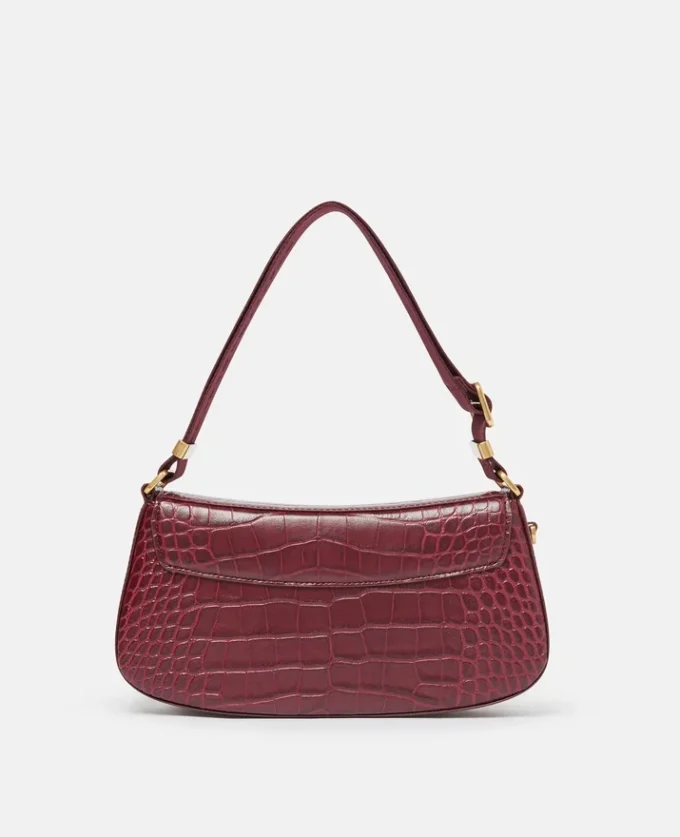 Sac à bandoulière S-Wave à effet croco gaufré Sac à bandoulière S-Wave à effet croco gaufré