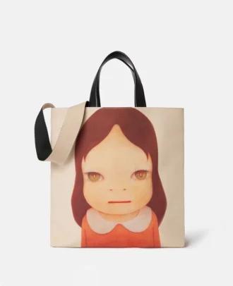 Sac cabas en toile de coton imprimé Twins I