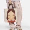 Sac cabas en toile de coton imprimé Twins I Sac cabas en toile de coton imprimé Twins I
