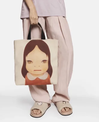 Sac cabas en toile de coton imprimé Twins I