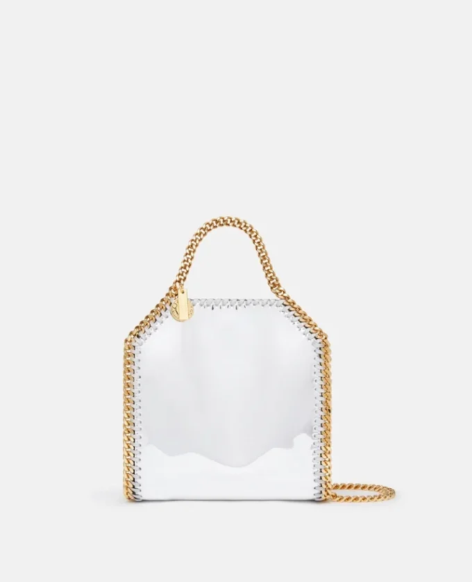 Sac cabas Falabella à effet chromé miroir Sac cabas Falabella à effet chromé miroir