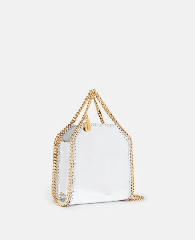 Sac cabas Falabella à effet chromé miroir Sac cabas Falabella à effet chromé miroir
