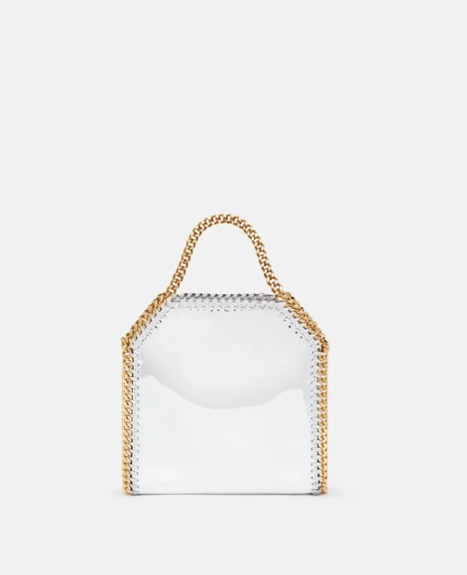 Sac cabas Falabella à effet chromé miroir Sac cabas Falabella à effet chromé miroir
