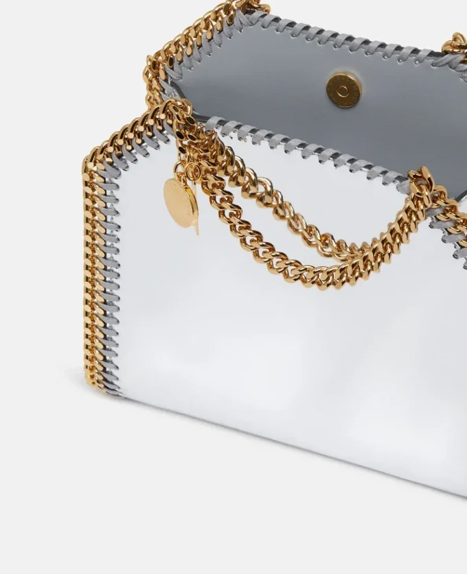 Sac cabas Falabella à effet chromé miroir Sac cabas Falabella à effet chromé miroir