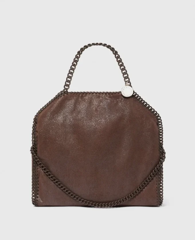 Sac cabas Falabella à rabat en émail