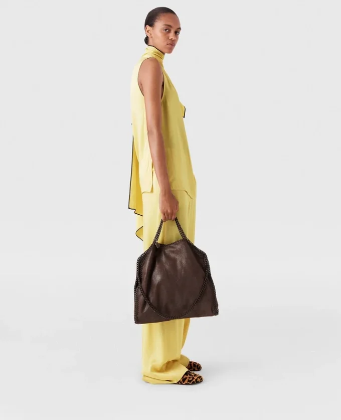 Sac cabas Falabella à rabat en émail
