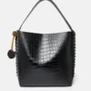 Sac cabas Frayme à effet croco gaufré Sac cabas Frayme à effet croco gaufré