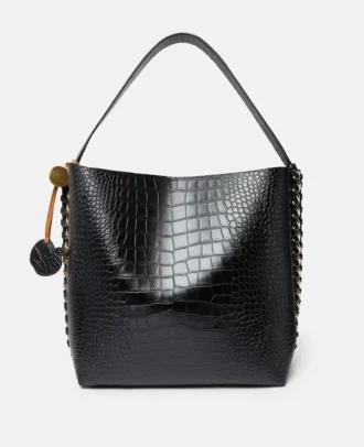 Sac cabas Frayme à effet croco gaufré