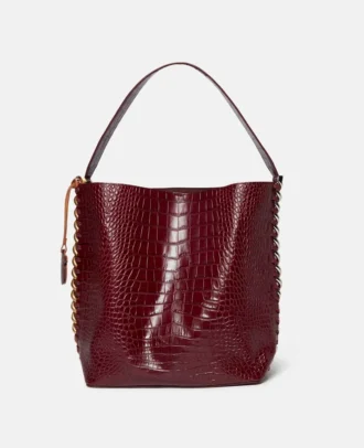 Sac cabas Frayme à effet croco gaufré