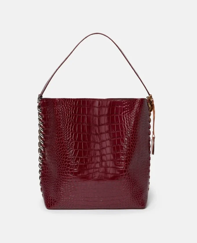 Sac cabas Frayme à effet croco gaufré Sac cabas Frayme à effet croco gaufré