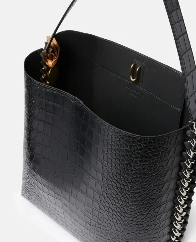 Sac cabas Frayme à effet croco gaufré Sac cabas Frayme à effet croco gaufré