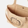 Sac cabas moyen en raphia avec logo