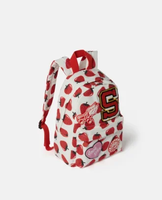 Sac à dos imprimé fraises