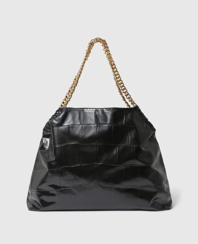 Sac fourre-tout à cordon Falabella en crocodile gaufré Sac fourre-tout à cordon Falabella en crocodile gaufré