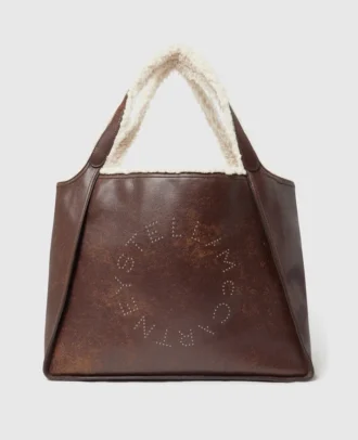Sac fourre-tout doublé en peluche avec logo