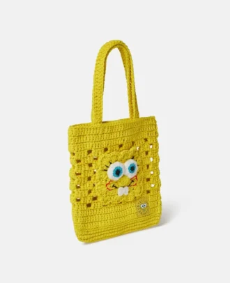 Sac fourre-tout en crochet avec motif Bob l&rsquo;éponge