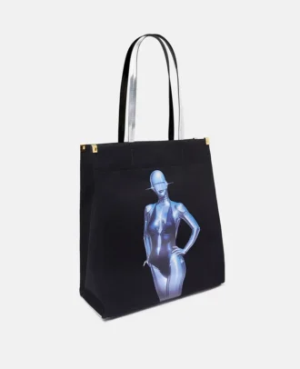 Sac fourre-tout en toile de coton biologique avec motif robot sexy