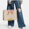 Sac fourre-tout en toile de coton imprimé « Stop the Bombs » Sac fourre-tout en toile de coton imprimé « Stop the Bombs »