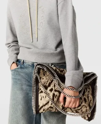 Sac fourre-tout à rabat Falabella Cloud Leopard