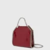 Sac à main Falabella Tiny Tote en cuir verni froissé Sac à main Falabella Tiny Tote en cuir verni froissé