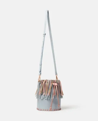 Sac seau à franges et pompons