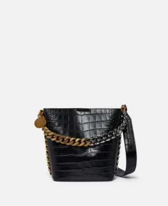 Sac seau Frayme à effet croco gaufré