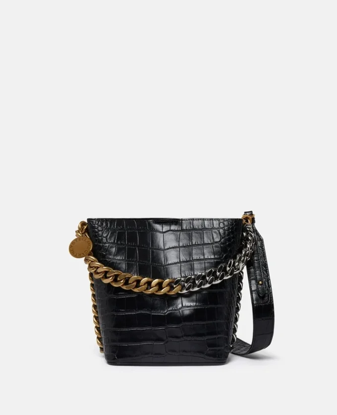 Sac seau Frayme à effet croco gaufré Sac seau Frayme à effet croco gaufré