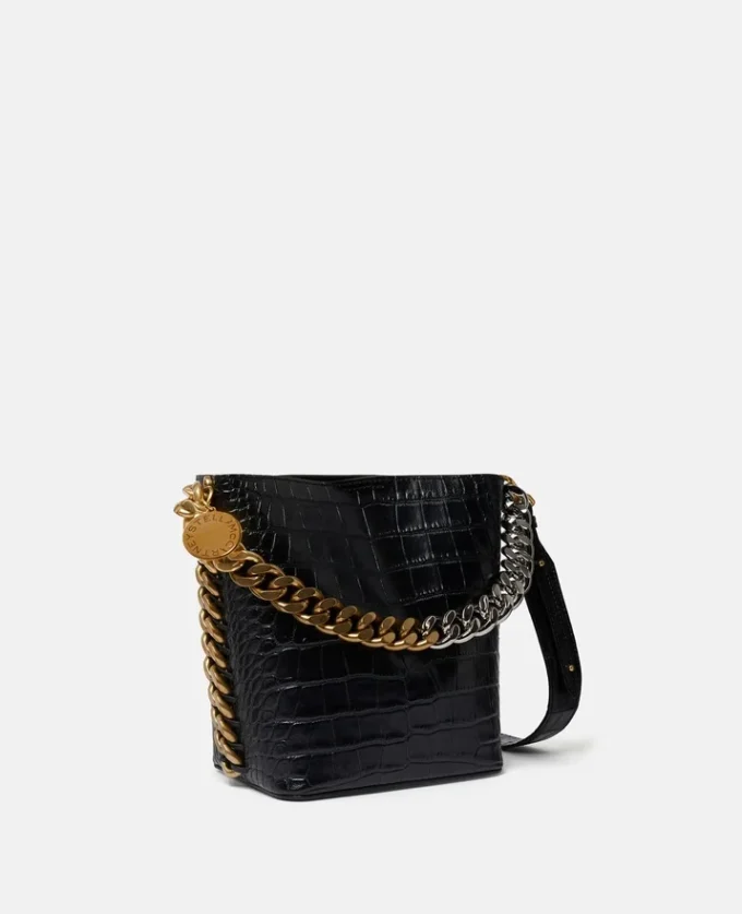 Sac seau Frayme à effet croco gaufré Sac seau Frayme à effet croco gaufré