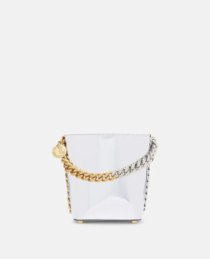 Sac seau Frayme à finition chromée miroir Sac seau Frayme à finition chromée miroir