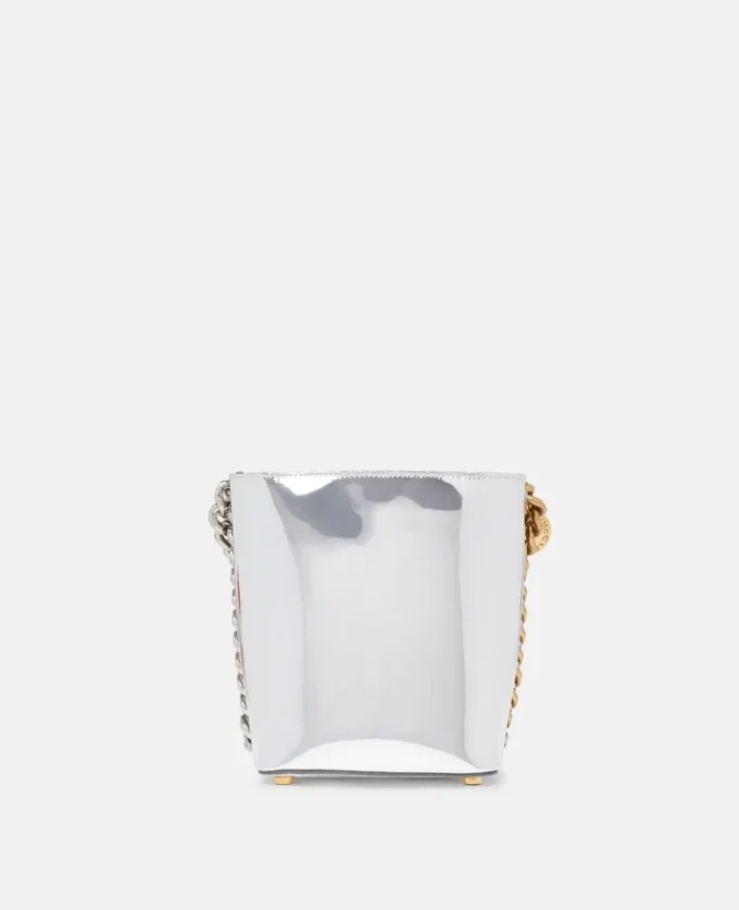 Sac seau Frayme à finition chromée miroir Sac seau Frayme à finition chromée miroir