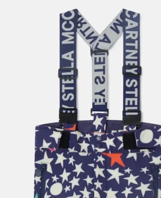 Salopette de ski imprimée étoiles