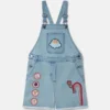 Salopette en denim brodée « I Love You » Salopette en denim brodée « I Love You »