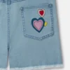 Salopette en denim brodée « I Love You » Salopette en denim brodée « I Love You »