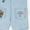 Salopette en denim Woodland Friends Salopette en denim Woodland Friends