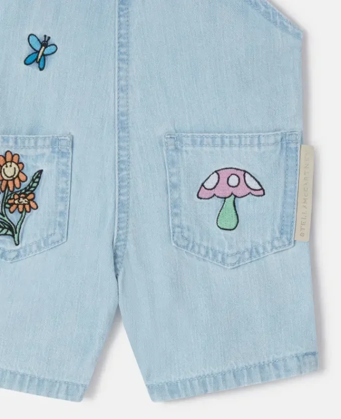 Salopette en denim Woodland Friends Salopette en denim Woodland Friends