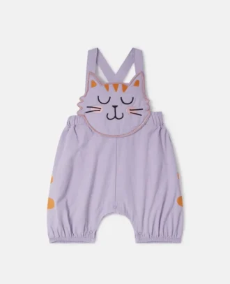 Salopette à motif chat