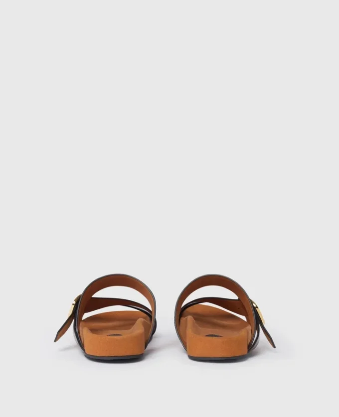 Sandales à boucles Gaia sans talon Sandales à boucles Gaia sans talon