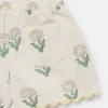 Short à bord festonné et élastique Daisies