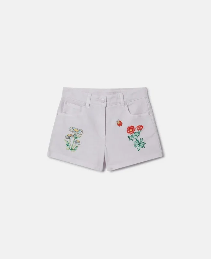 Short brodé de fleurs Short brodé de fleurs