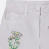 Short brodé de fleurs Short brodé de fleurs