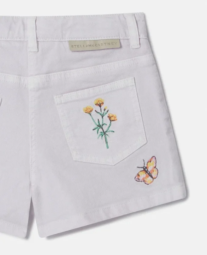 Short brodé de fleurs Short brodé de fleurs