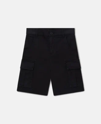 Short cargo en gabardine