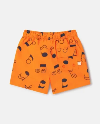 Short de bain imprimé notes de musique
