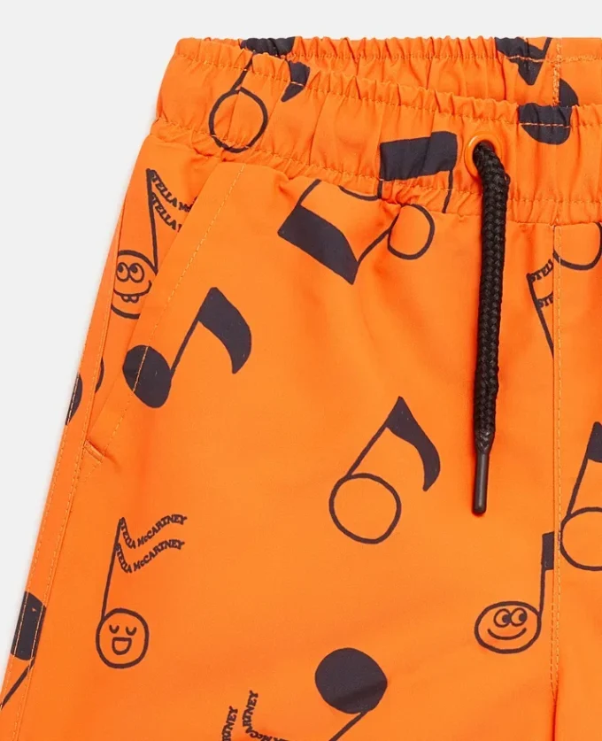 Short de bain imprimé notes de musique