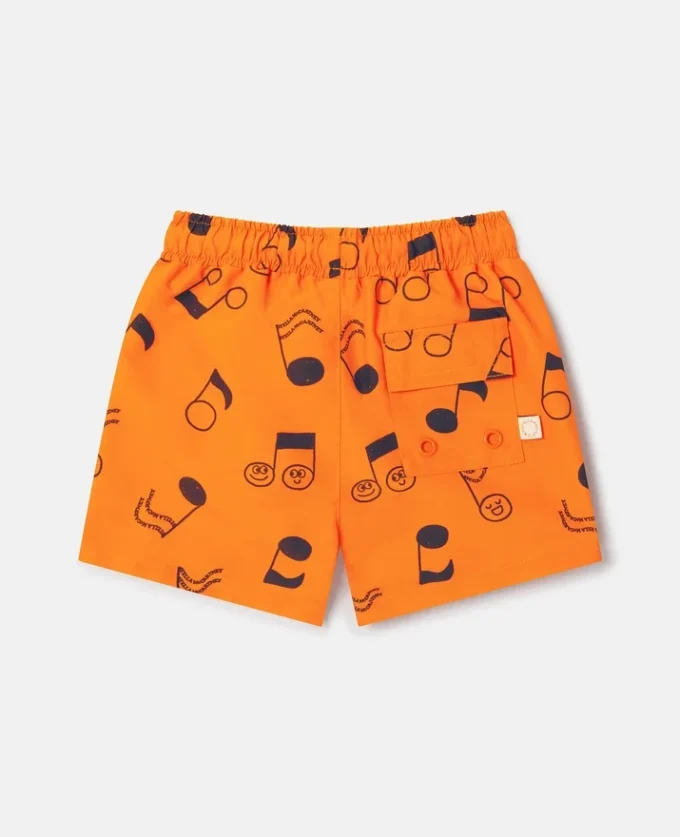 Short de bain imprimé notes de musique