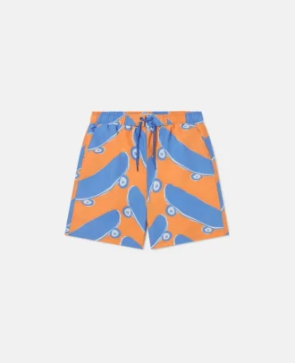 Short de bain imprimé skateboard