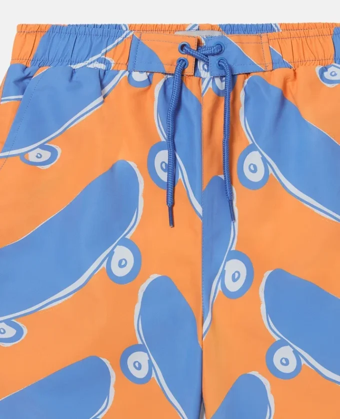 Short de bain imprimé skateboard Short de bain imprimé skateboard