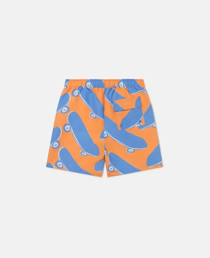 Short de bain imprimé skateboard Short de bain imprimé skateboard