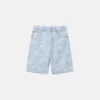 Short en denim imprimé requin Short en denim imprimé requin